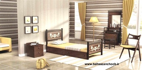 تخت تک نفره فلزی پارما T 380
